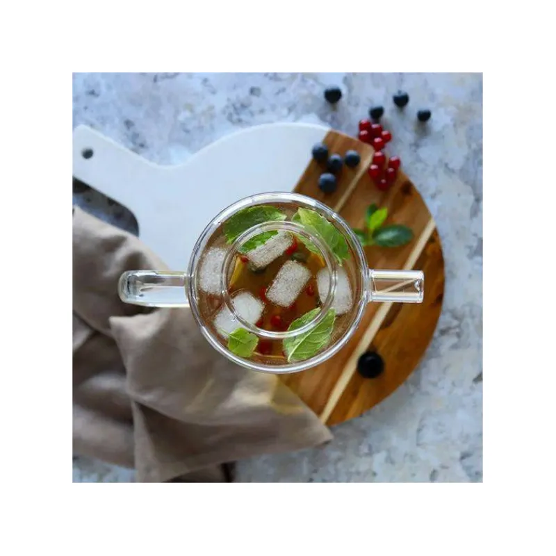 Théières, Cafetières Et Accessoires | Théière En Verre-OGO GUSTAVE Théière Carafe en verre borosilicate bouchon bois 1.5 L