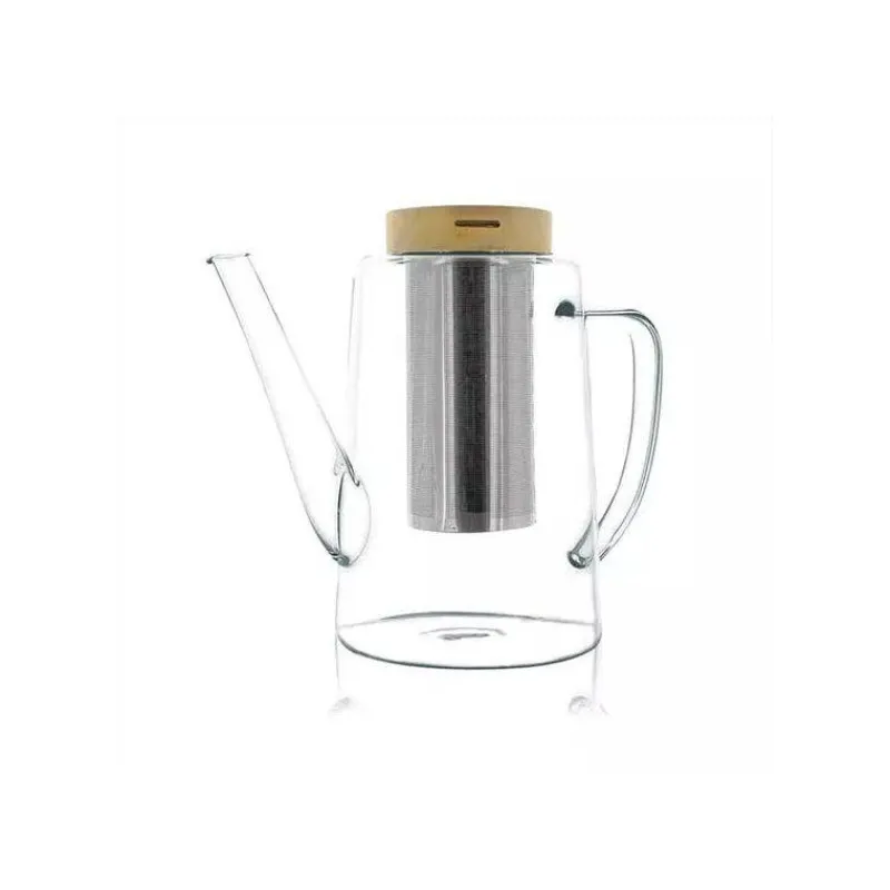 Théières, Cafetières Et Accessoires | Théière En Verre-OGO GUSTAVE Théière en verre borosilicate bouchon bois 1.2 L