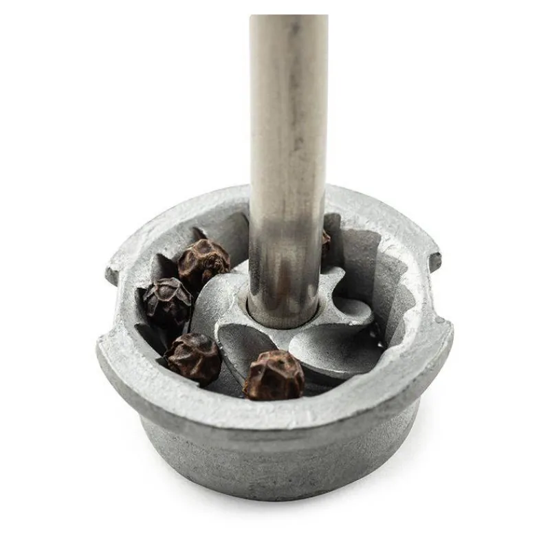 Moulins À Poivre Peugeot | Moulins À Poivre-PEUGEOT ISEN Moulin à Poivre Bois et inox à manivelle 18 cm Noir Mat