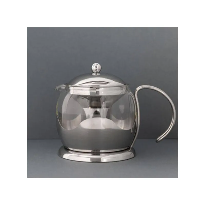 Théières, Cafetières Et Accessoires | Théière En Verre-Kitchen Craft IZMIR Théière inox et verre 1.2 L avec infuseur La Cafetière KitchenCraft 4 tasses