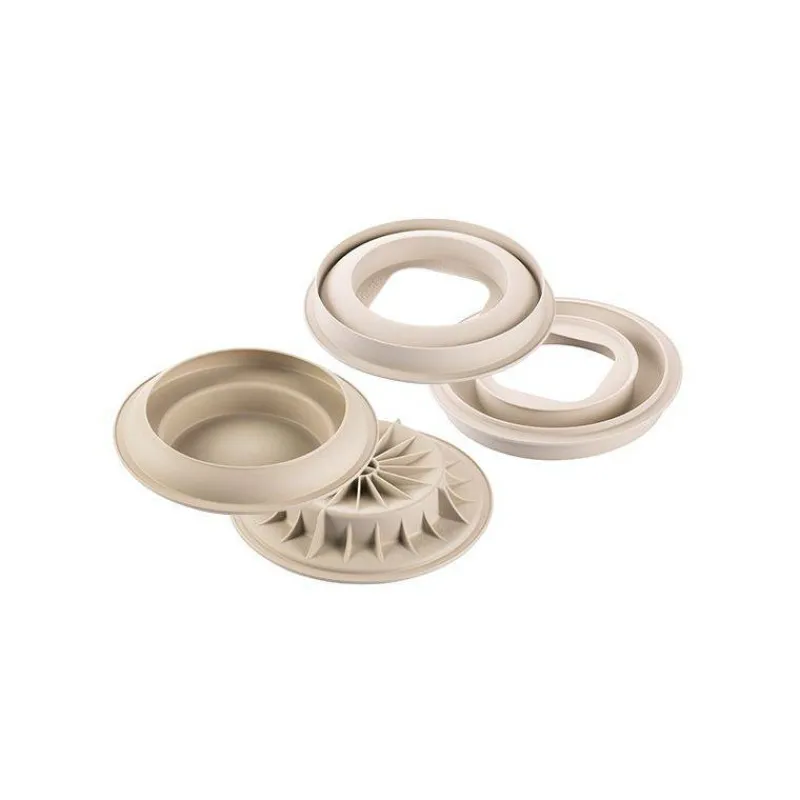 Moules Silikomart | Moules À Gâteaux Silicone-SilikoMart KIT IO & TE  moule gâteau rond en silicone 3Design  SC