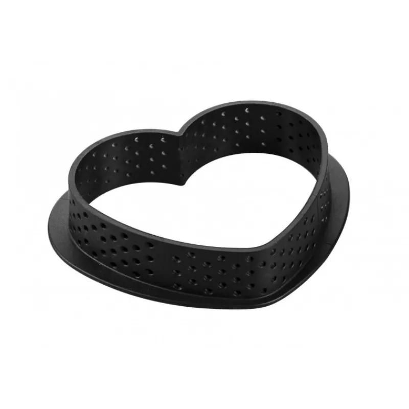 Thème Saint Valentin | Moules À Tarte-SilikoMart KIT MINI TARTE PETIT AMOUR cercle tarte et moule décor coeur en silicone 3Design  SC