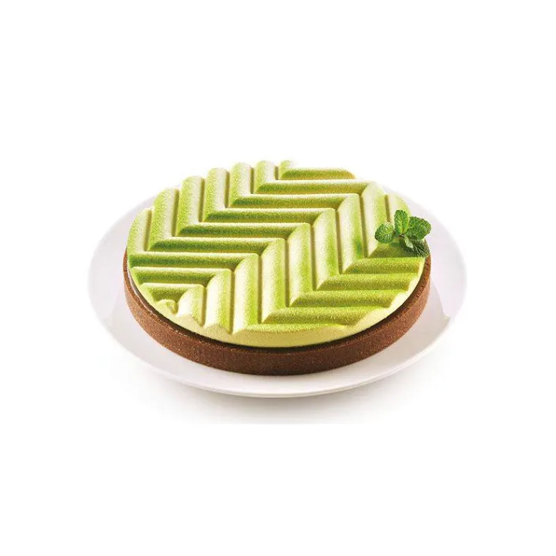 Moules À Tarte | Moules À Gâteaux-SilikoMart KIT TARTE GRAPHIQUE cercle tarte et moule en silicone 3Design