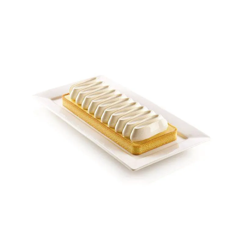 Moules À Tarte | Moules À Gâteaux-SilikoMart KIT TARTE NOUVELLE VAGUE cercle tarte rectangulaire avec moule en silicone 3Design SC