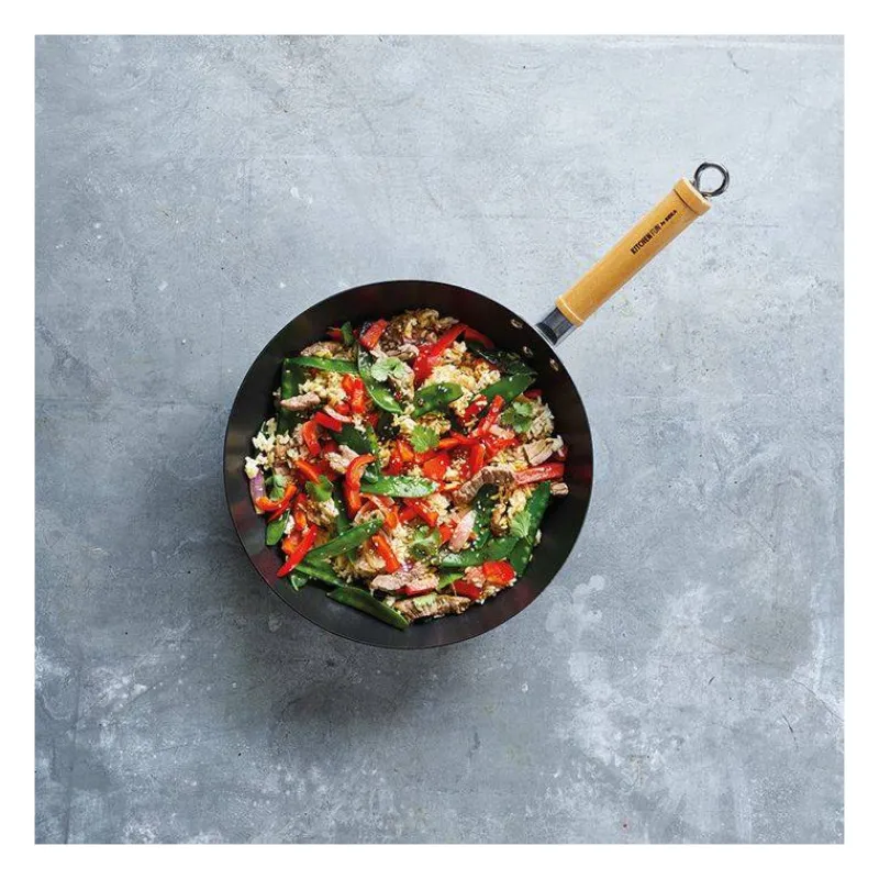 Woks Revêtements Anti-adhérents | Woks En Acier-BEKA KITCHEN FUN Bali  Wok induction acier revêtu D28 SC