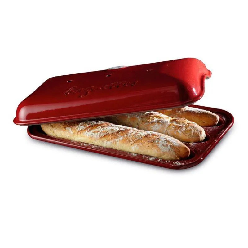 Pains-Emile HENRY LE PAIN Moule à baguettes d´ Rouge Grand Cru VPC