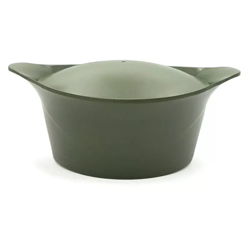 L'incroyable Cocotte Cookut | Cocottes En Fonte Aluminium-COOKUT L´incroyable Cocotte Revêtement céramique Vert Fougère - Sans Bouton Ni Manique 20 cm