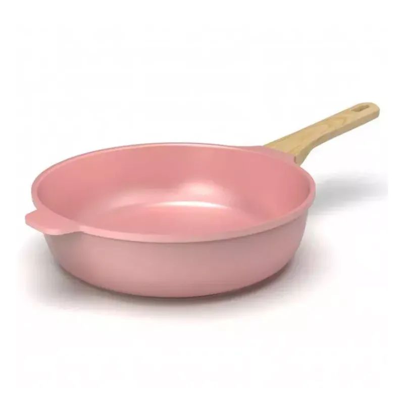 Sauteuses Revêtements Céramique | L'incroyable Sauteuse Cookut-COOKUT L´incroyable Sauteuse Revêtement Céramique 28 cm - Rose Guimauve