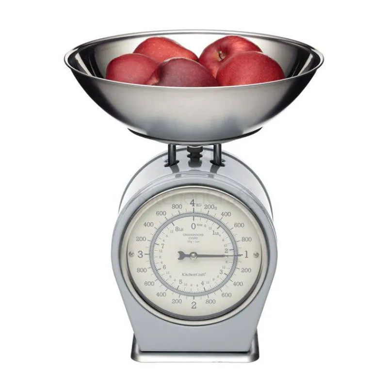 Balances Mécaniques-Kitchen Craft LIVING NOSTALGIA Balance mécanique 4 kg GRIS