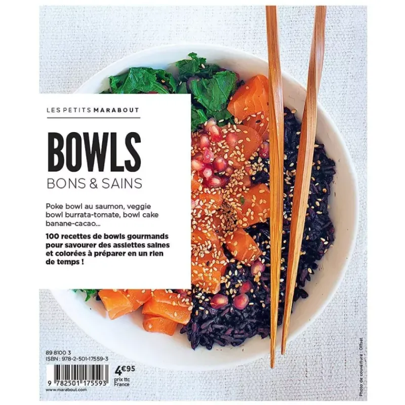 Livres De Cuisine-MARABOUT Livre de recettes de cuisine Bowls Bons et Sains Hachette