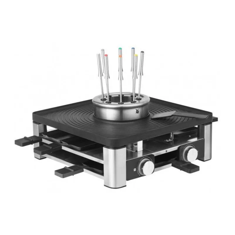 Raclettes | Fondues-WMF Luméro Station Gourmet Raclette/Gril/Fondue 1800w 8 Personnes Noir