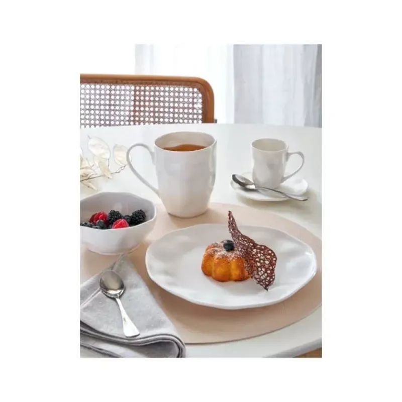 Mugs-PORCELLANA BIANCA LUNIA Mug en porcelaine blanche 350 ml