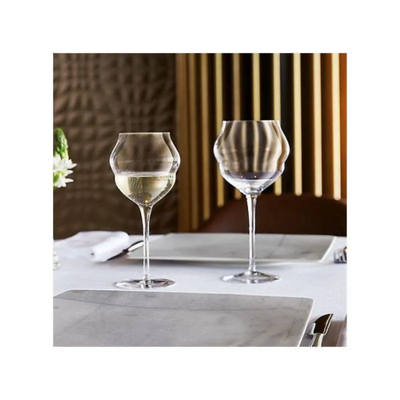 Verres À Pied | Flûtes À Champagne Et Coupes-Chef & Sommelier MACARON Flûte à champagne Verre à pied 30 cl Krysta - Les 6