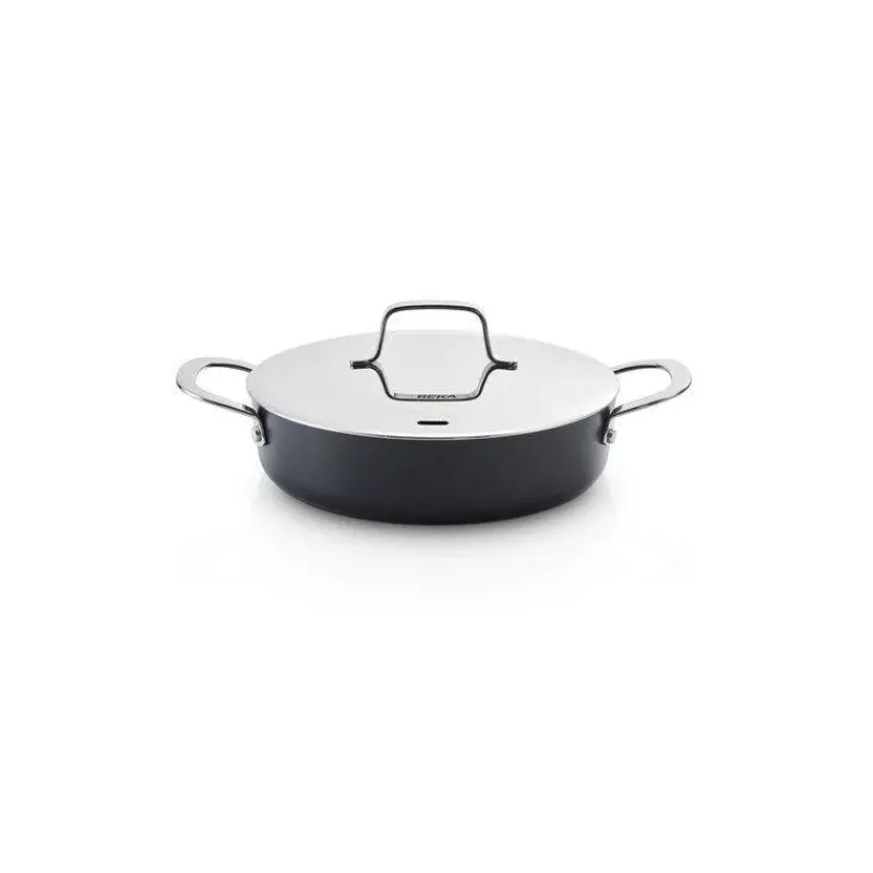 Sauteuses Revêtements Anti-adhérents | Sauteuses En Fonte Aluminium-BEKA MAESTRO Sauteuse fonte aluminium revêtue avec couvercle inox D24