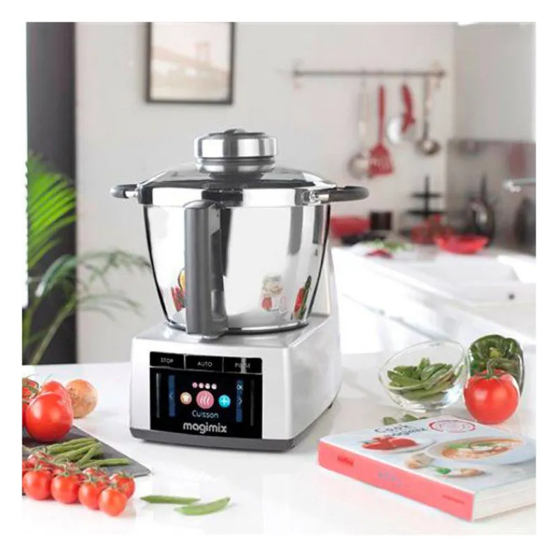 Robots Multifonctions Compacts | Robots Magimix-MAGIMIX Cook EXPERT Robot Multifonctions cuiseur Chromé Mat  Kit Connect offert
