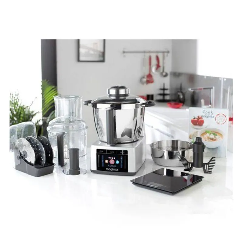 Robots Multifonctions Compacts | Robots Magimix-MAGIMIX Cook EXPERT Robot Multifonctions cuiseur Chromé Mat  Kit Connect offert