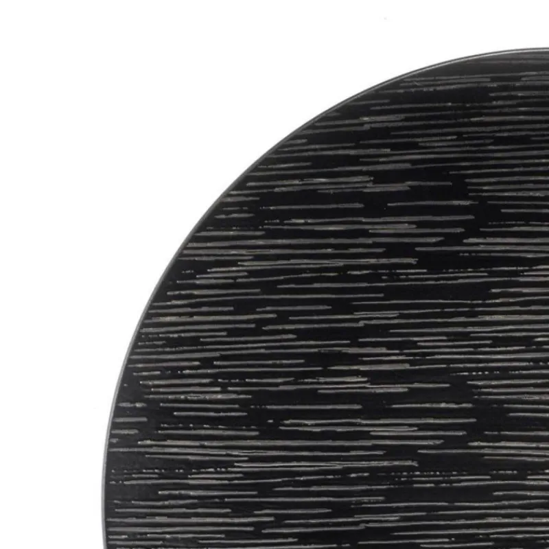 Assiettes Creuses-Mu00e9dard de NOBLAT MAGMA Assiette Creuse gourmet en Grès Médard de NOBLAT D25 Noir  SC
