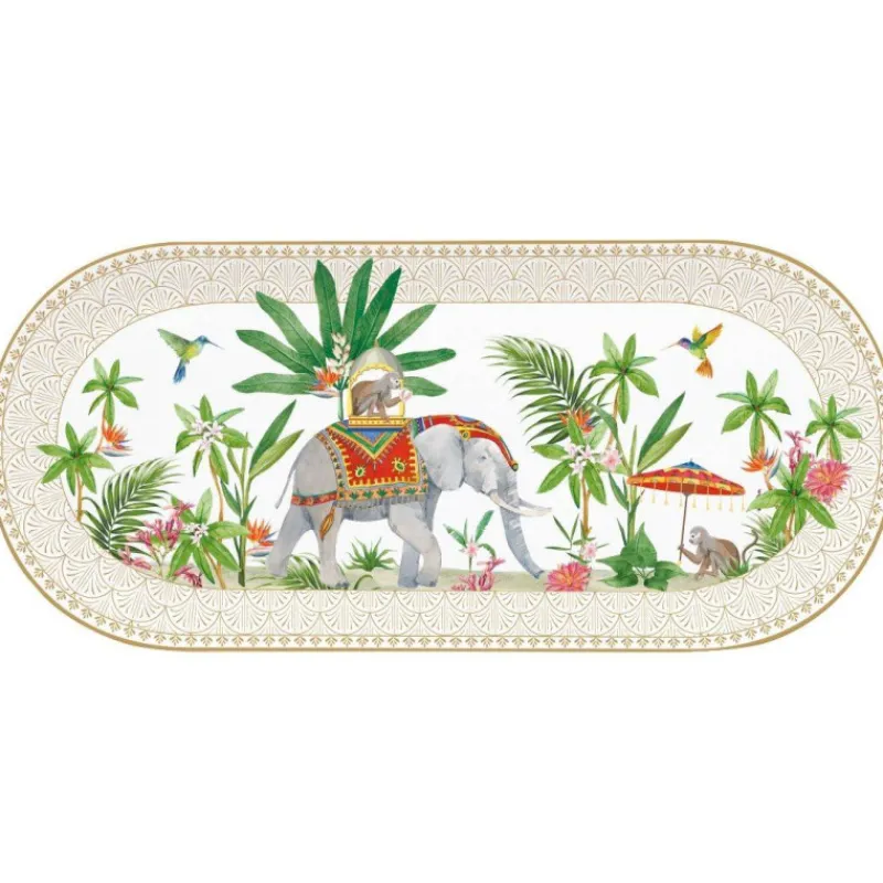 Plats Ovales-Easy Life MARAJAH Plat de service ovale en Porcelaine L 33.5 cm EASYLIFE