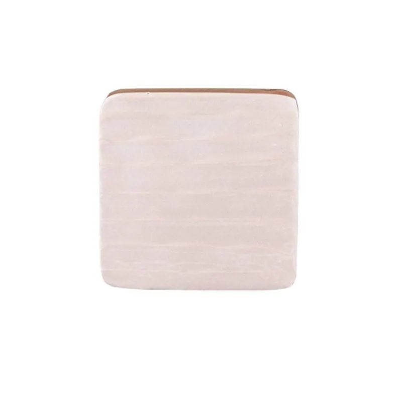 Dessous De Verres-TABLE PASSION MELLOW Set de 4 dessous de verre en Bois de manguier et Résine D9 lignes