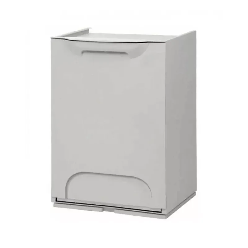 Poubelles De Tri Sélectif-DUETT Meuble Poubelle de cuisine tri sélectif Gris   SC