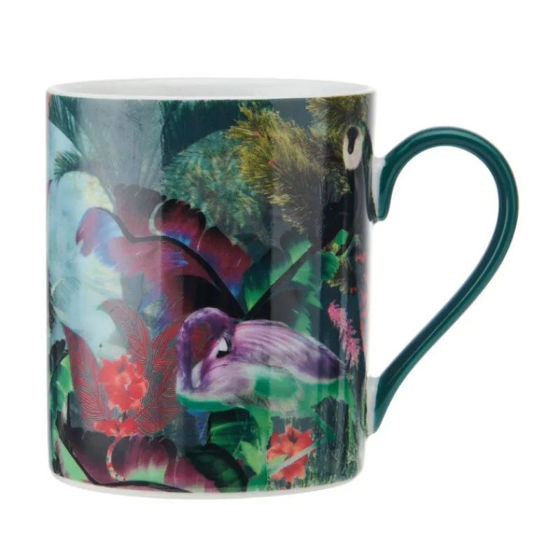 Mugs-Kitchen Craft MIKASA et Sarah Arnett Mug en Porcelaine Fine 30 cl Flamant rose