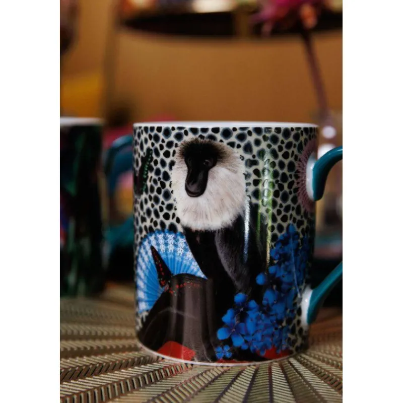 Mugs-Kitchen Craft MIKASA et Sarah Arnett Mug en Porcelaine Fine 30 cl Singe