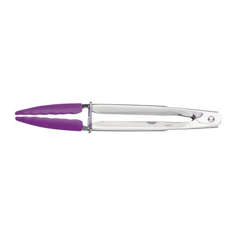 Pinces | Pinces-Kitchen Craft Mini pinces en acier et silicone Colour Works coloris variés