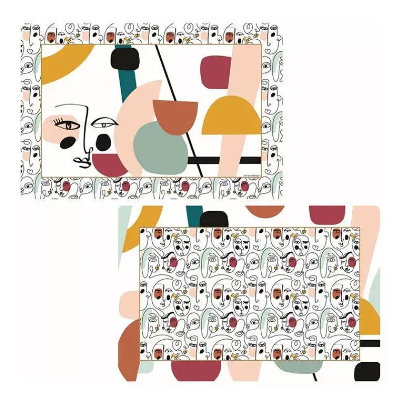 Sets De Tables-Easy Life MODERNISM Set de table souple Double face 45 x 30 cm EASYLIFE
