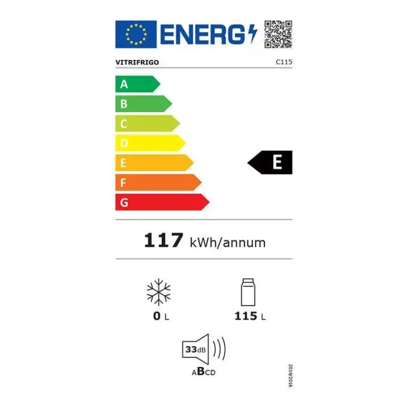 Cuisine Extérieure-ENO MODULO Cuisine Extérieur élément Réfrigérateur 115 L à encastrer dans meuble MODULO Frigo