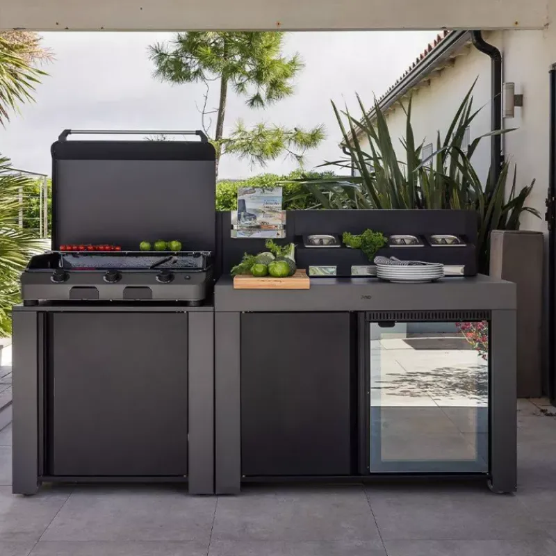 Cuisine Extérieure-ENO MODULO Cuisine Extérieur élément Réfrigérateur 115 L à encastrer dans meuble MODULO Frigo