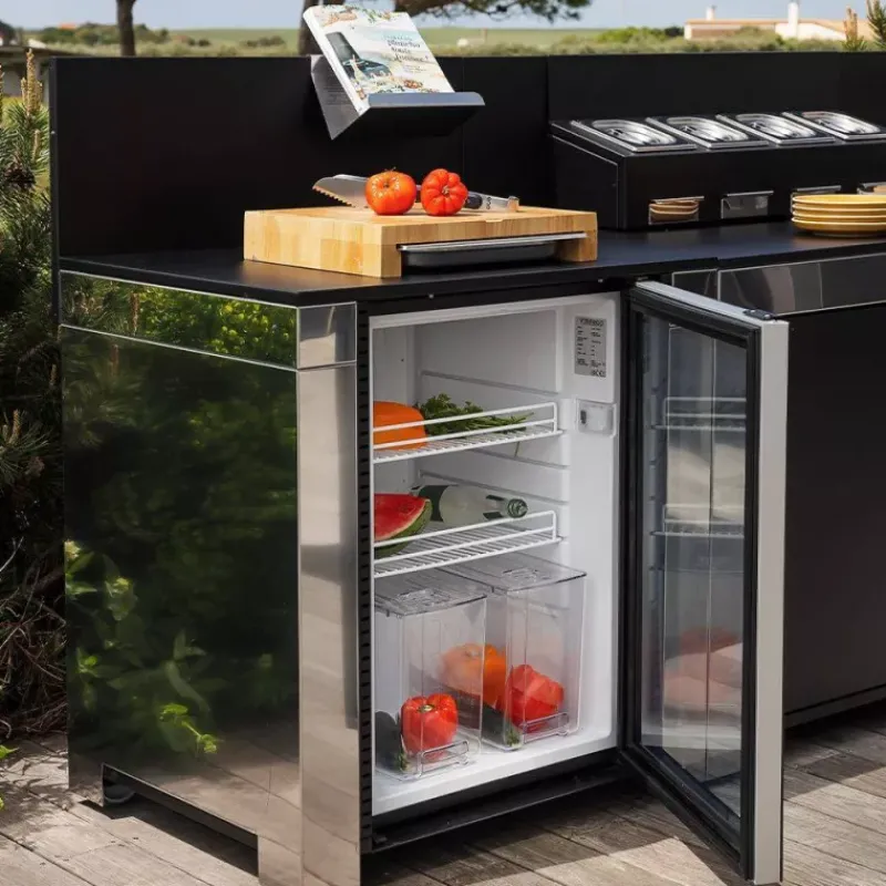 Cuisine Extérieure-ENO MODULO Cuisine Extérieur élément Réfrigérateur 115 L à encastrer dans meuble MODULO Frigo
