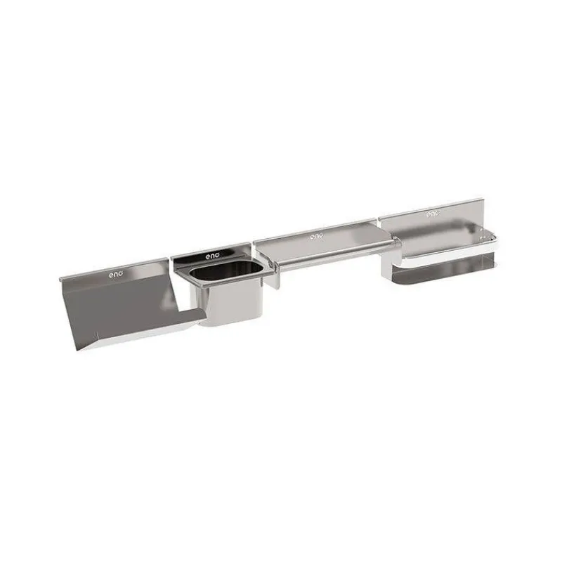 Cuisine Extérieure-ENO MODULO Cuisine extérieure Elément Kit 4 Accessoires de crédence Inox