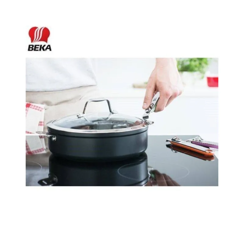Sauteuses Revêtements Anti-adhérents | Sauteuses En Fonte Aluminium-BEKA MODULO EVOLUTION Sauteuse Amovible Fonte aluminium revêtu   D24 SC