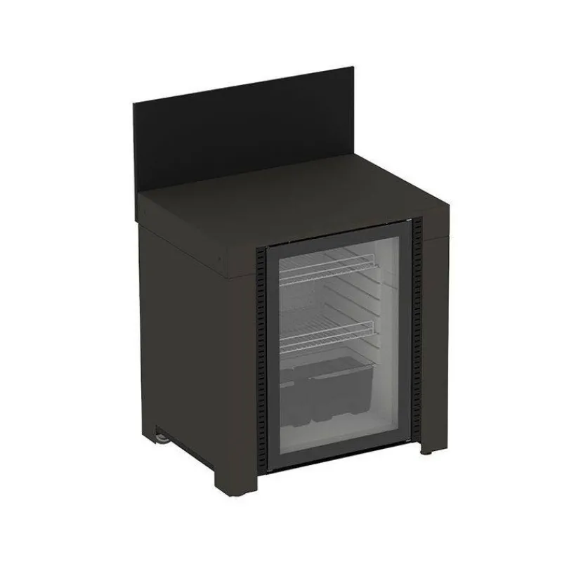 Cuisine Extérieure-ENO MODULO Pack Cuisine extérieure Elément pour Frigo 115 L Acier Galvanisé Gris Cargo