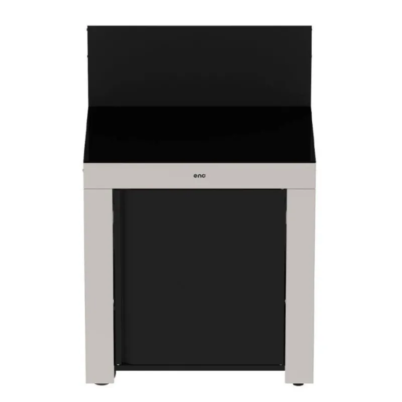 Cuisine Extérieure-ENO MODULO Pack Cuisine extérieure Elément Standard Inox + Acier Galvanisé Noir