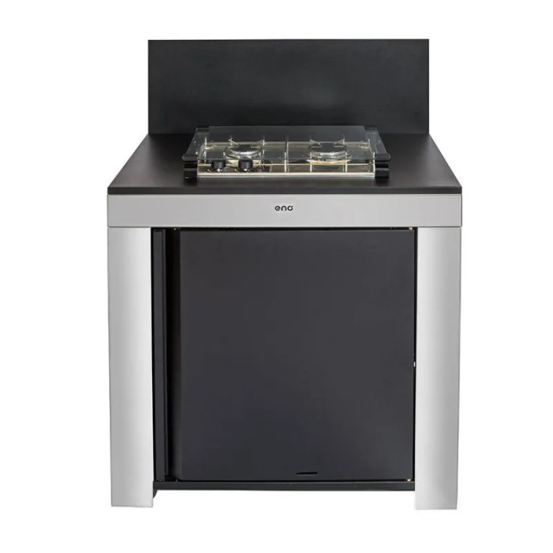 Cuisine Extérieure-ENO MODULO Pack Cuisine extérieure MASTER Elément pour Table de cuisson Inox  Acier Galvanisé Noir