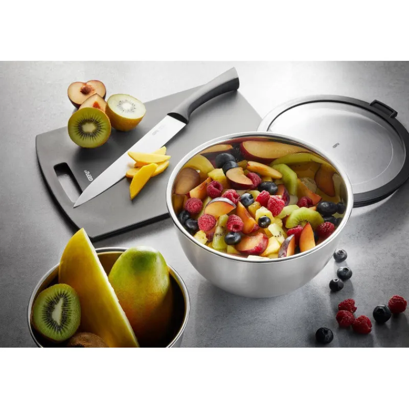 Boites Et Saladiers | Bols À Mixer-GEFU MONDI Saladier inox avec couvercle transparent - Le lot de 3