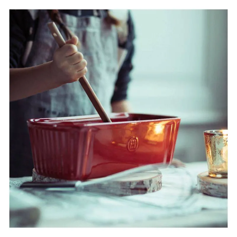 Plats À Rôtir Et Gratins-Emile HENRY Moule à Cake Rouge Grand cru