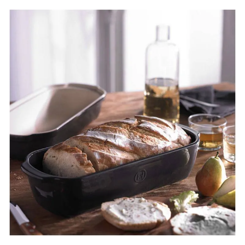 Moules À Pain | Pains-Emile HENRY Moule à Pain de Campagne Rectangulaire d´ NOIR Fusain VPC