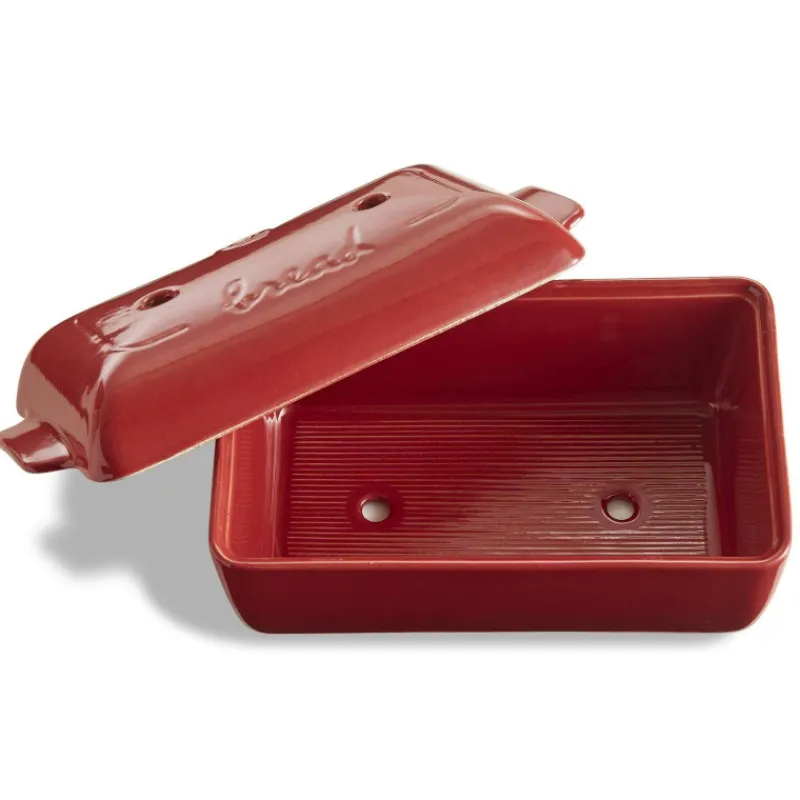 Moules À Pain | Pains-Emile HENRY Moule à Pain Moulé Rectangulaire d´ Rouge Grand Cru VPC