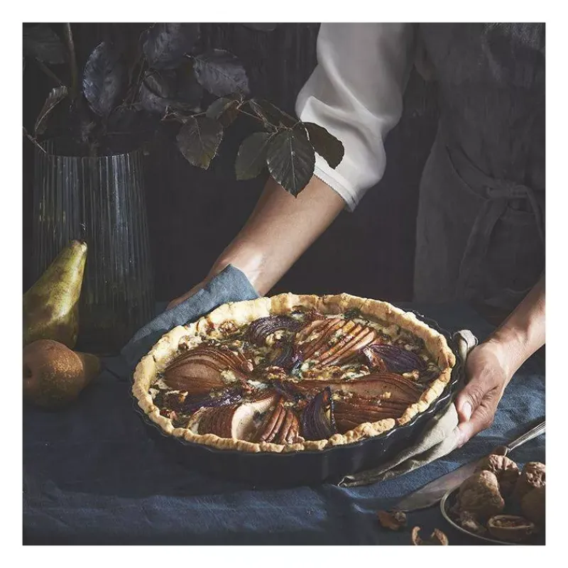 Moules À Tarte | Quiches Et Tourtes-Emile HENRY Moule à Tarte Bleu nuit Belle Ile D30 cm