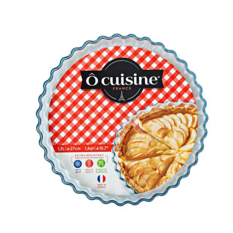 Moules À Tarte | Quiches Et Tourtes-La Casserolerie Moule à tarte Tourtière en verre 26 cm O Cuisine France