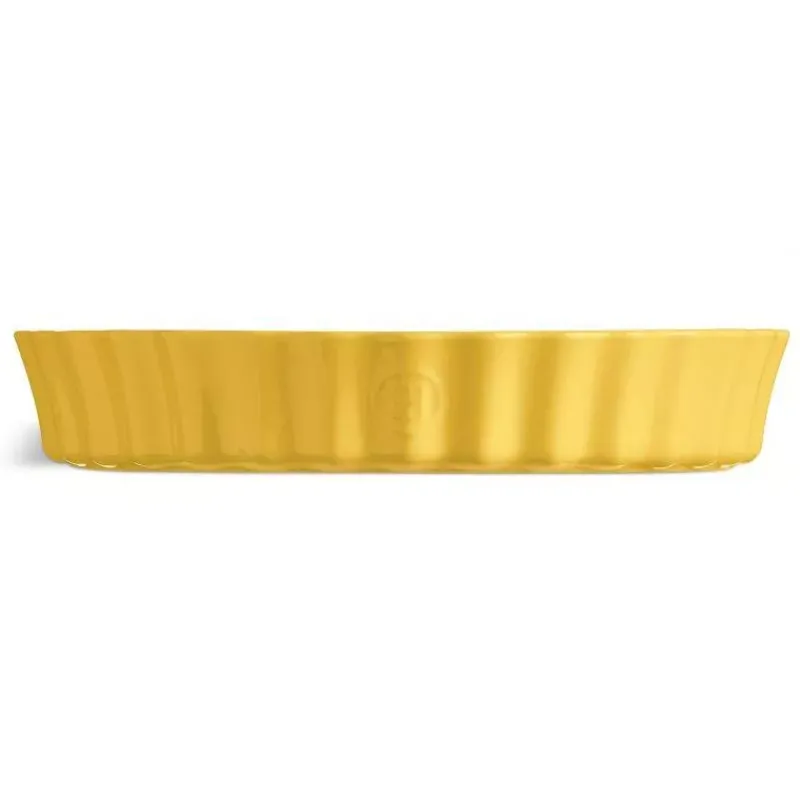 Moules À Tarte | Quiches Et Tourtes-Emile HENRY Moule à Tarte Tourtière haute Jaune Provence  D32 cm