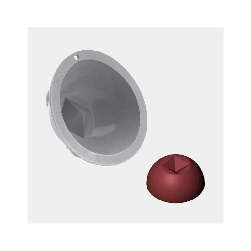 Moules Sphère-De Buyer Moule Demi Sphère Individuel Silicone ELASTOMOULE D 9,5 cm SC