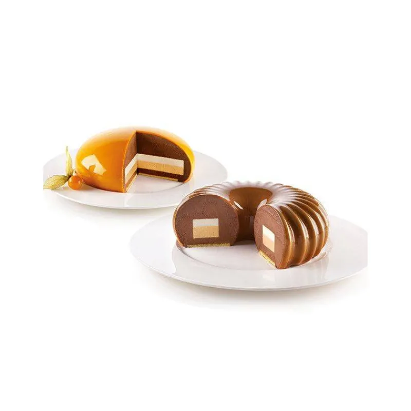 Moules Silikomart | Moules À Gâteaux Silicone-SilikoMart Moule insert en silicone pour gâteaux ronds Collection 3Design