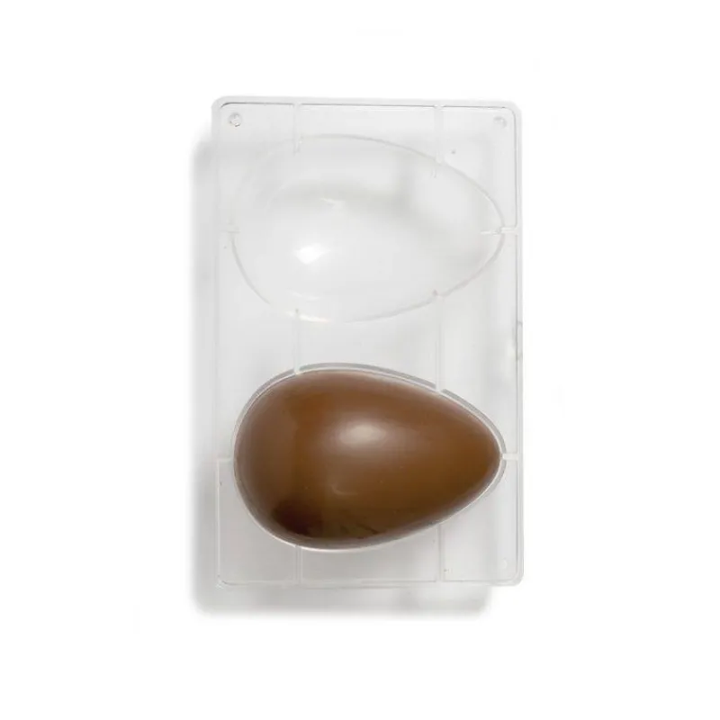 Moules À Chocolat-Decora Moule Oeuf en polycarbonate x 2 cavités 130 g