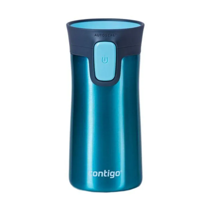 Gourdes Isothermes Et Mugs-Contigo Mug isotherme acier PINNACLE Turquoise 300 ml