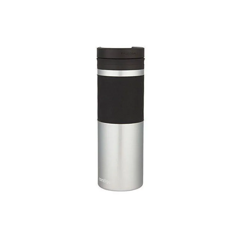 Gourdes Isothermes Et Mugs-Contigo Mug isotherme acier Twistseal intérieur Céramique Inox 470 ml