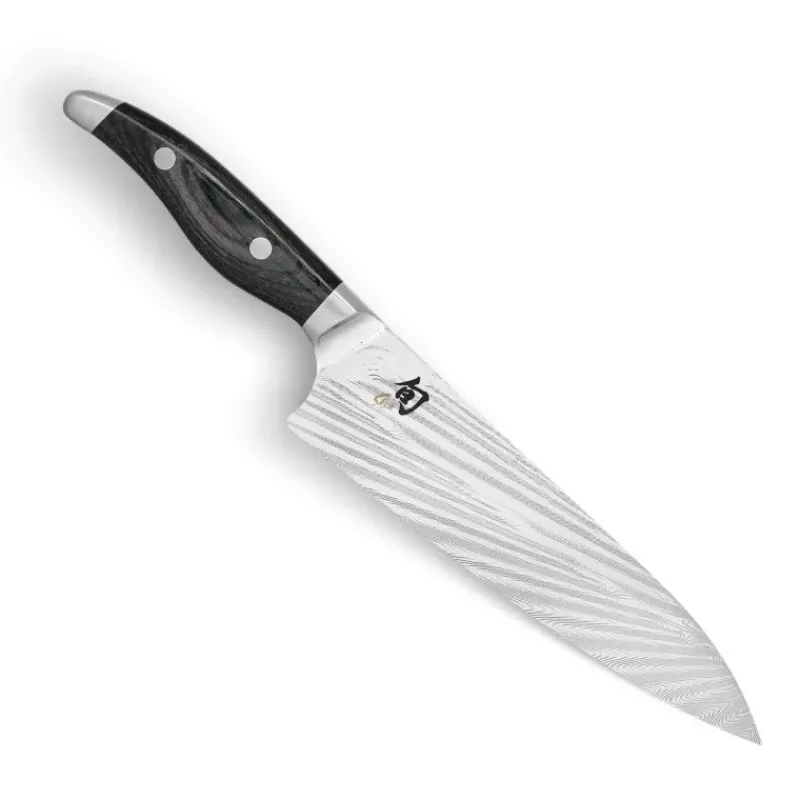 Couteaux Japonais Damas-KAI NAGARE Couteau de chef japonais damassée de 72 couches 20 cm