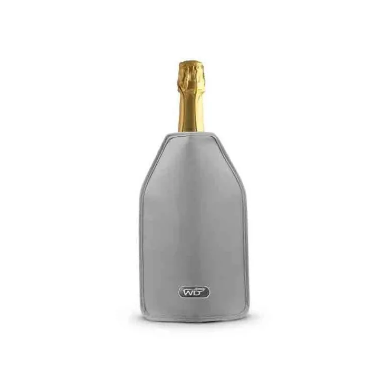 Rafraichisseurs-WD Lifestyle NAPA Rafraîchisseur souple Vin et Champagne Ajustable Argent